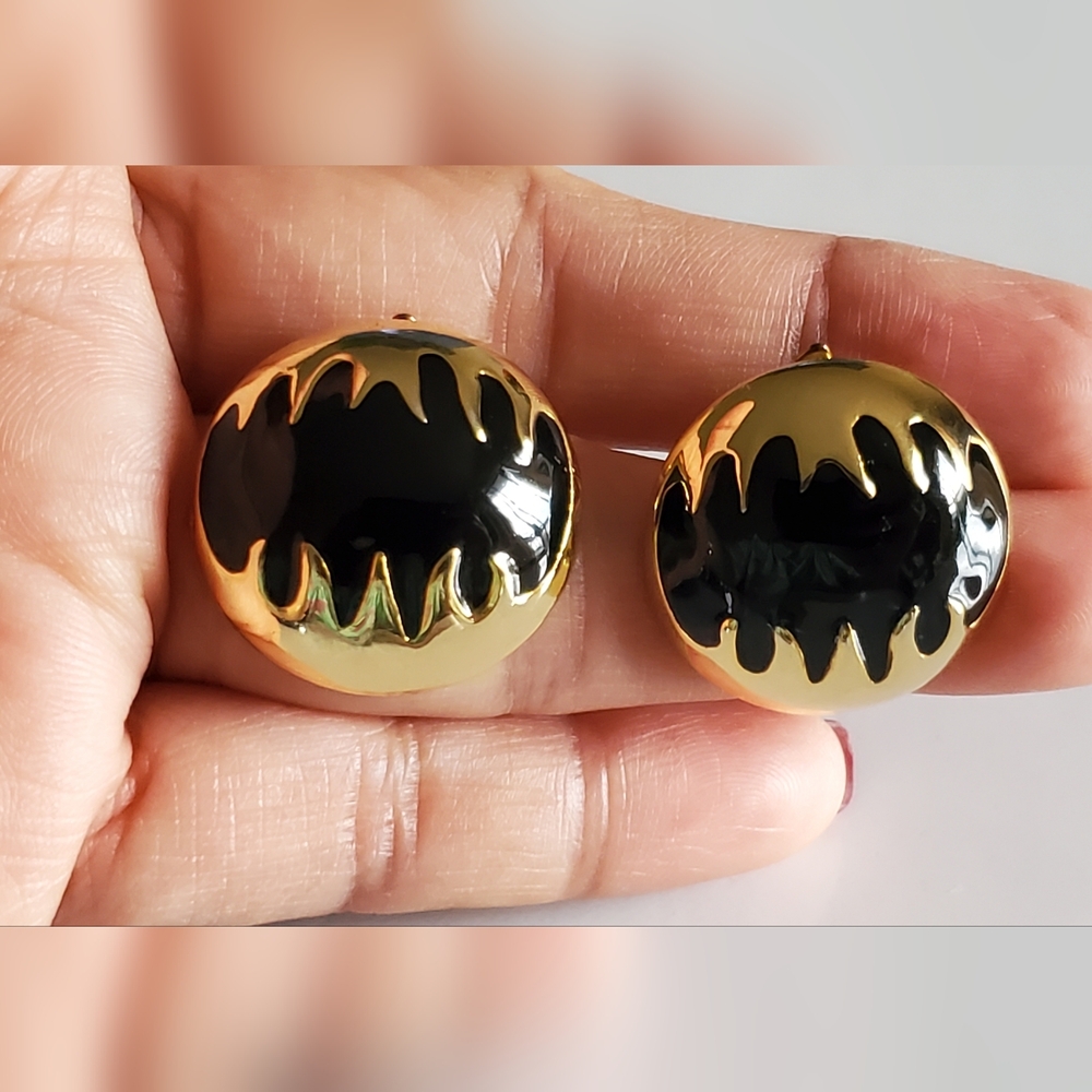 Vtg. Clip On Earrings by Monet